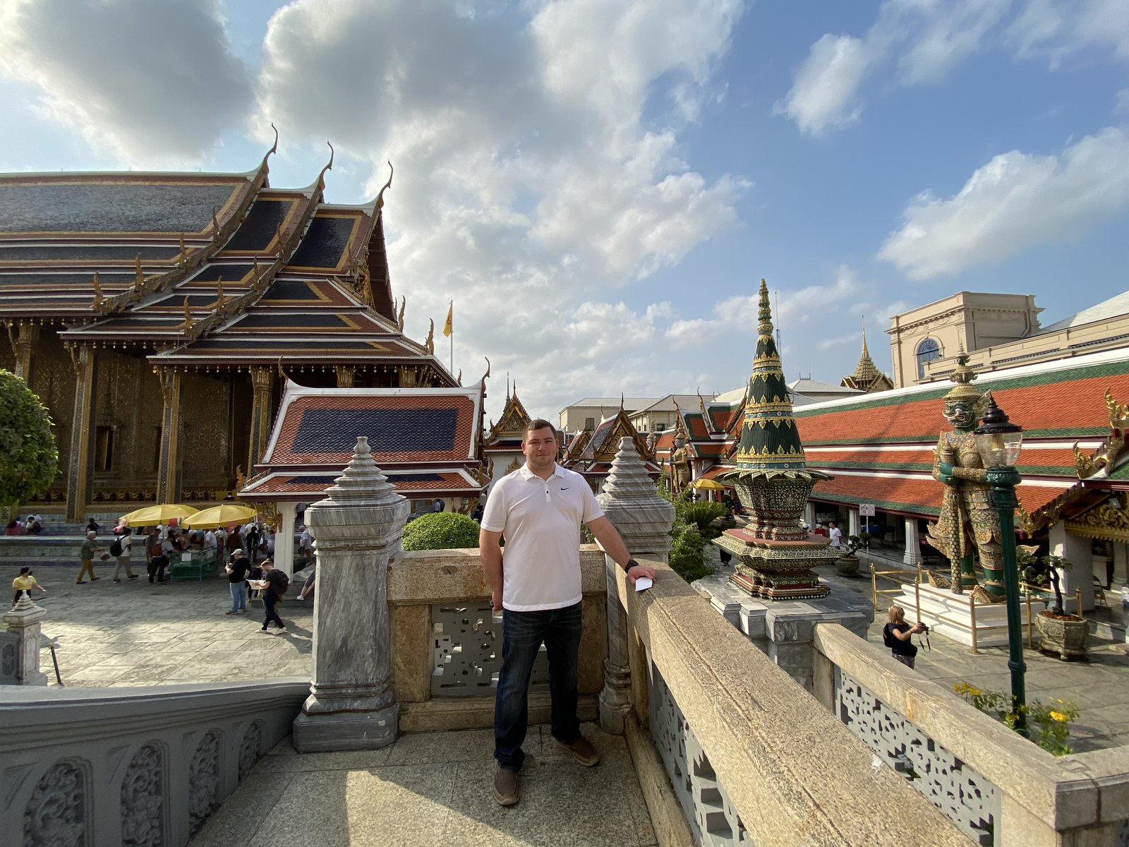 Cameron at the Grand Palace in Bangkok, Thailand